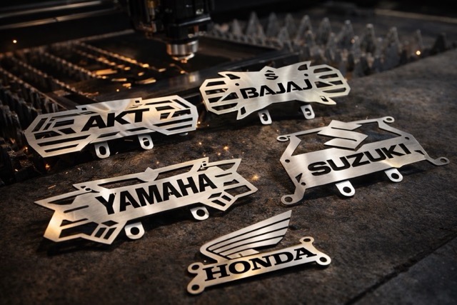 Marca y logo personalizado para motos - Steel Laser Pro Design Bogotá
